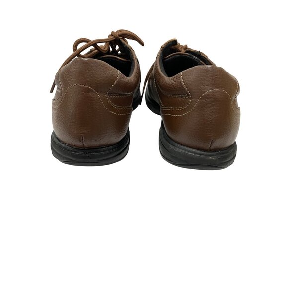 Nunn Bush Mens Brown Leather Comfort Gel Oxford Shoes Size 8.5 - Picture 7 of 8